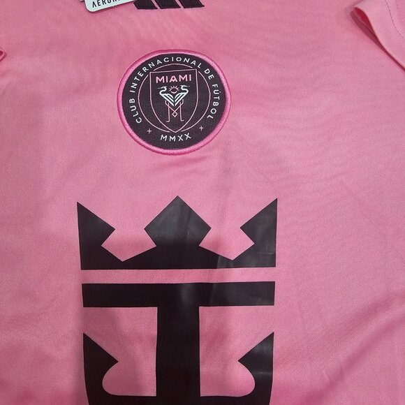 MLS Youth Inter Miami CF Lionel Messi adidas Pink 2024 Replica Jersey - Picture 2 of 8
